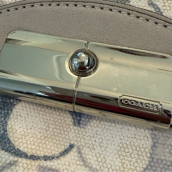 COACH Pewter/Silver & Multi Blues Crossbody Bag with Sequin Detailing - Picture 11 of 12